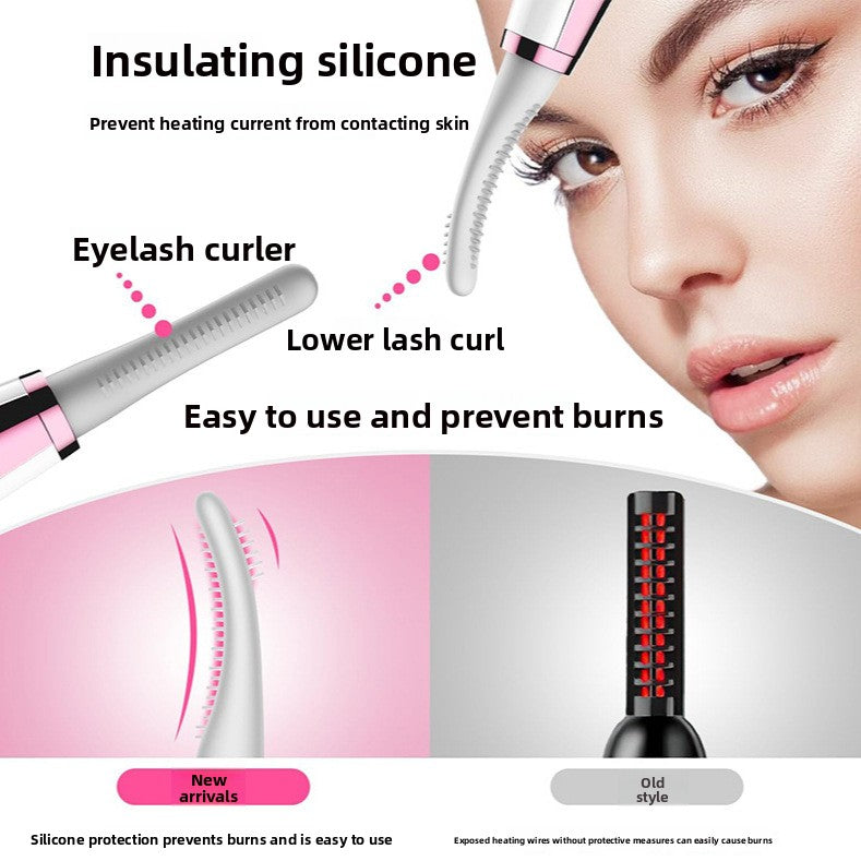 Electric heating eyelash curler