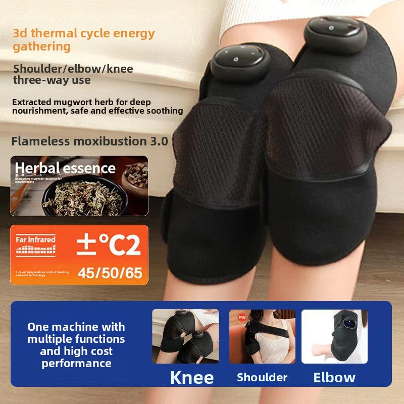 Electric heating knee guard knee massager