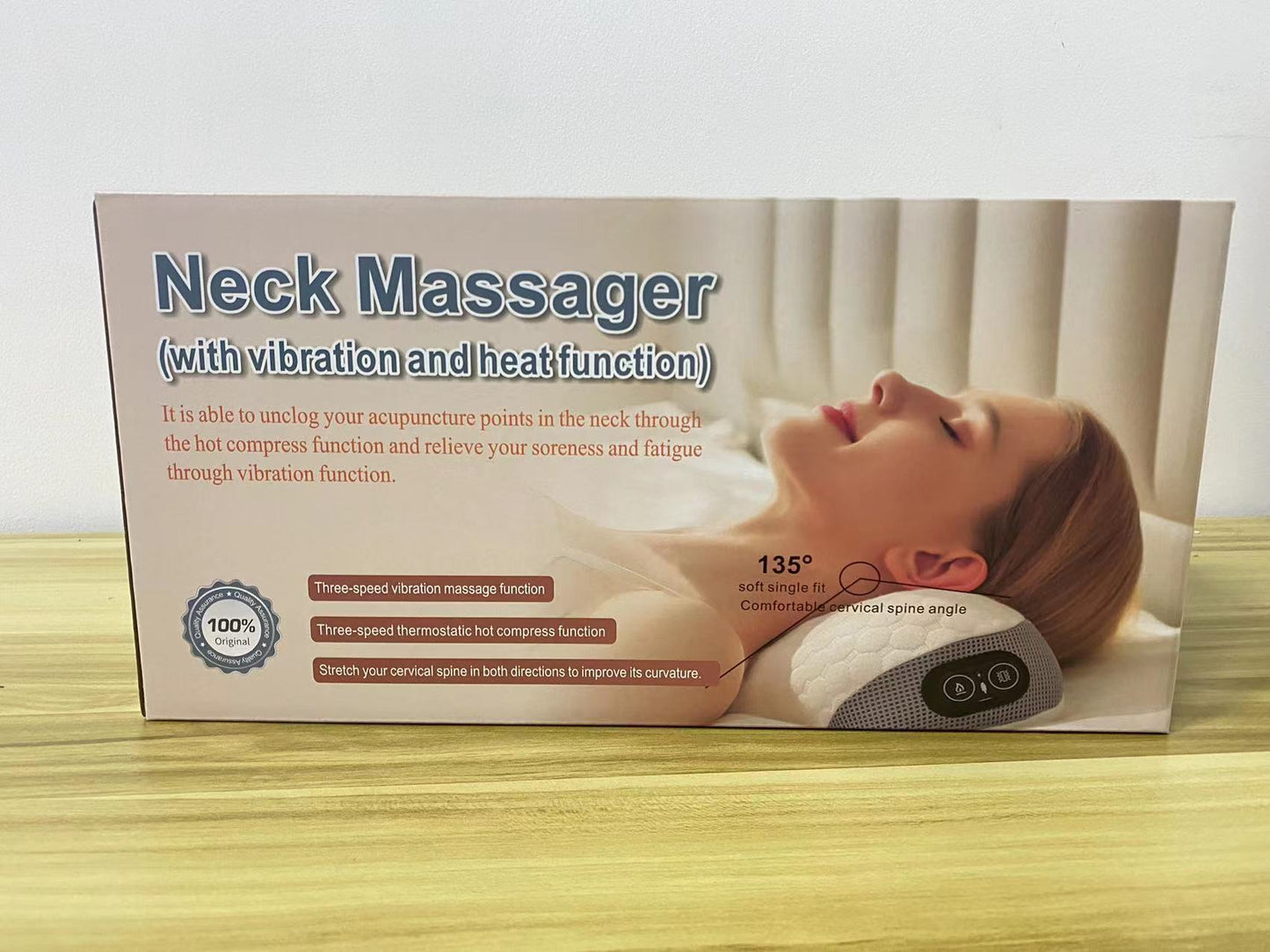 Electric Heating Massage Pillow for Neck Back Shoulder