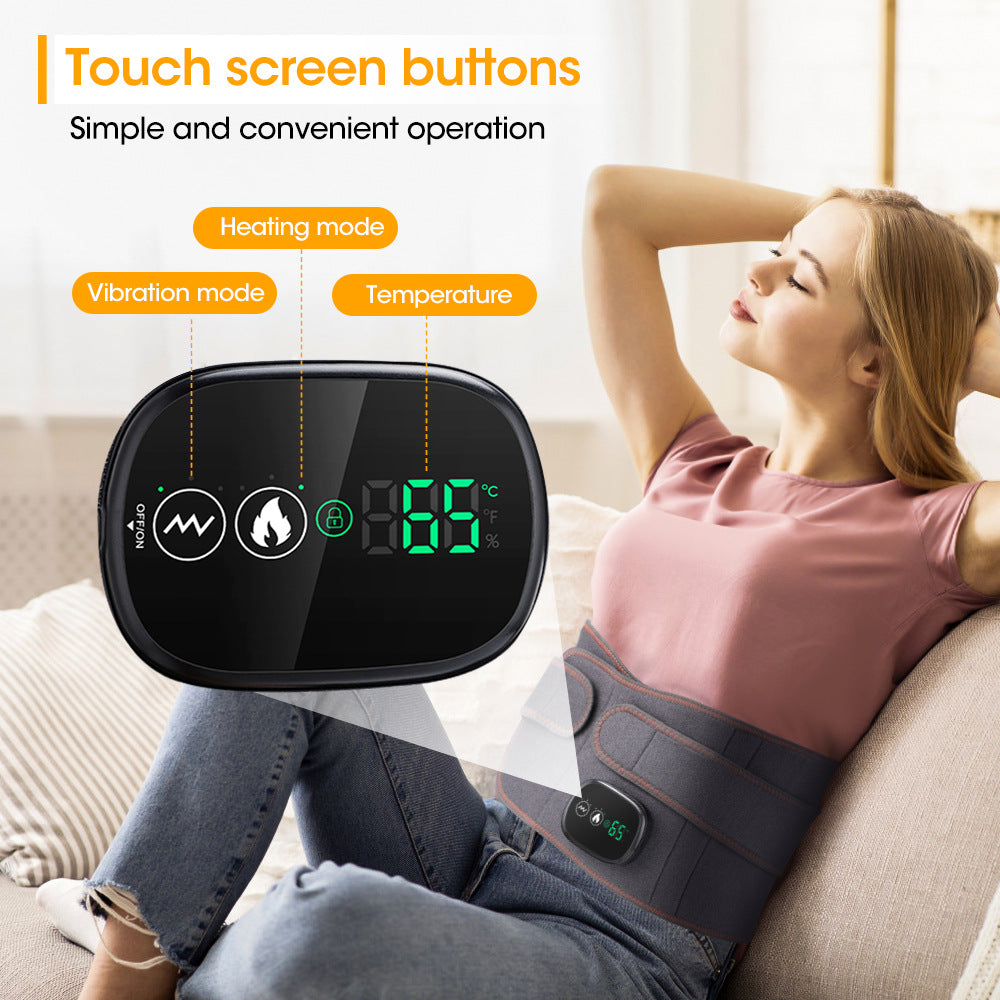 Electric heating massage waist support belt