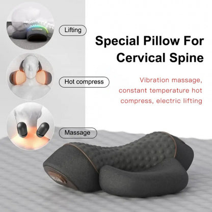 Electric Heating Neck Massage Pillow with Cervical Traction