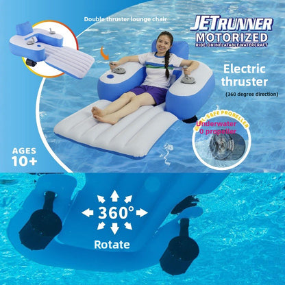 Electric Inflatable Floating Lounge Chair with Thruster