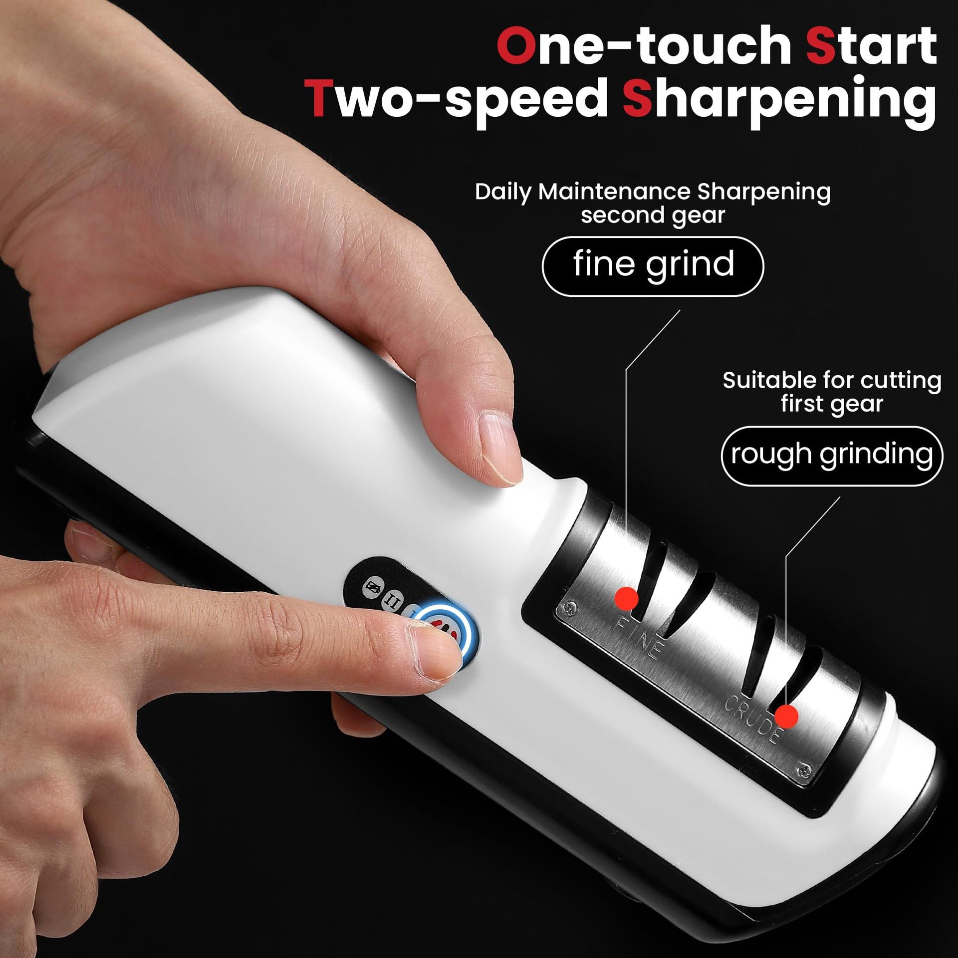 Electric Knife Sharpener with Rechargeable Battery