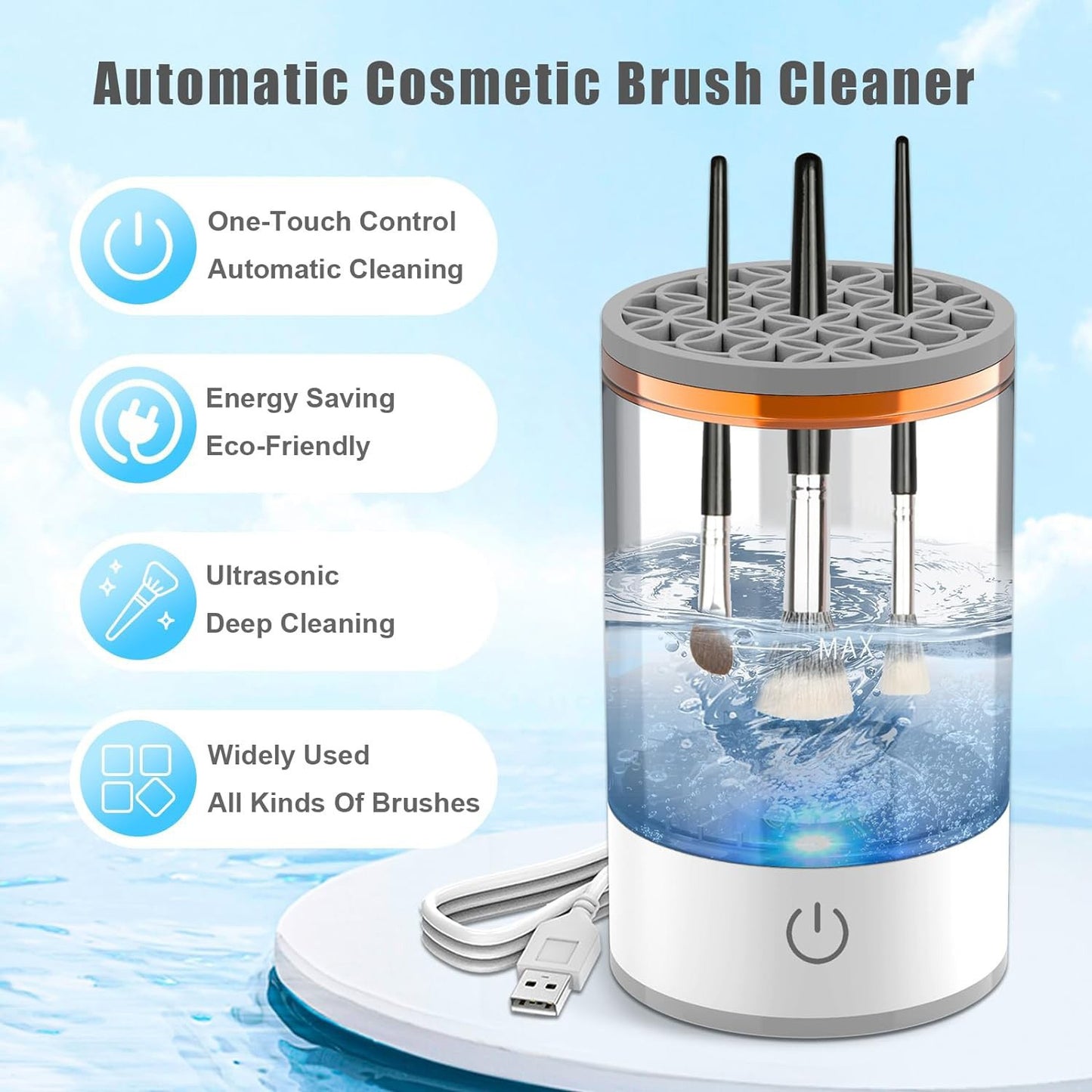 Electric makeup brush