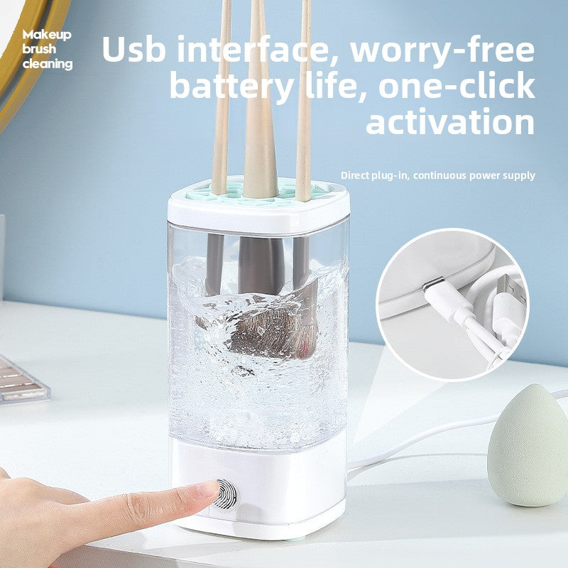 Electric makeup tool cleaner