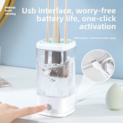 Electric makeup tool cleaner