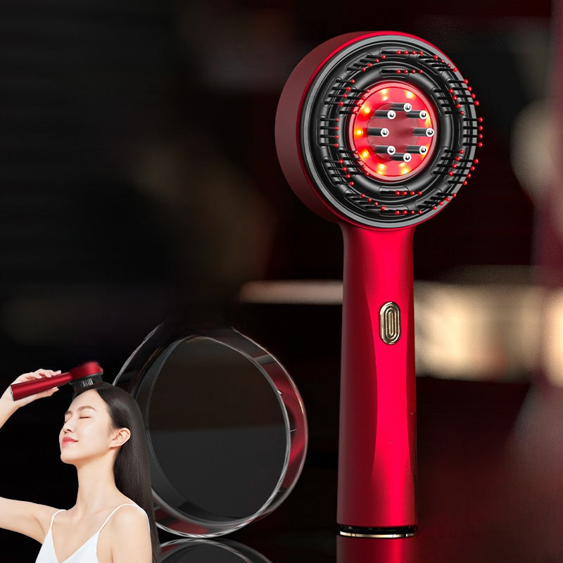 Electric massage comb