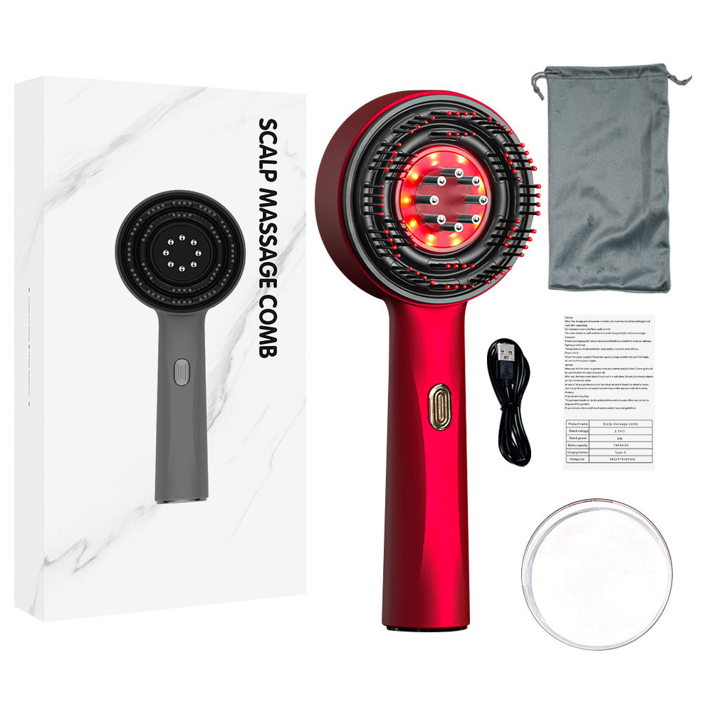 Electric massage comb