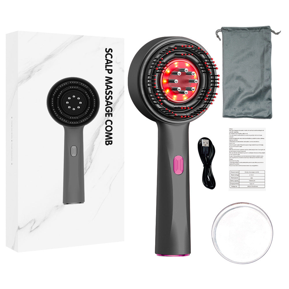 Electric massage comb