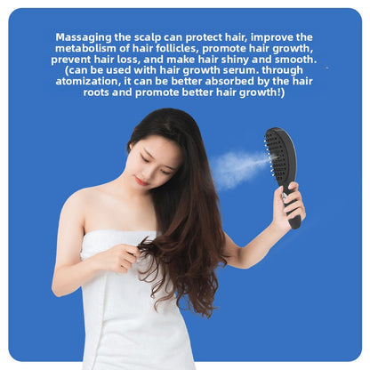Electric massage comb