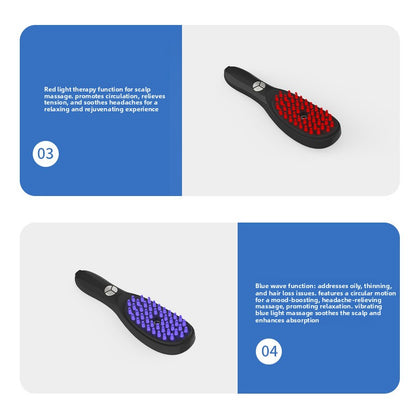 Electric massage comb