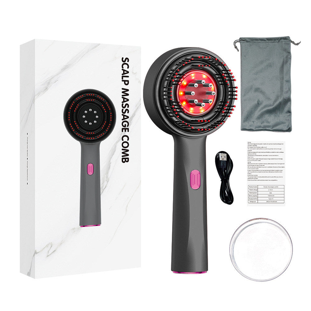 Electric Massage Comb with Red Light Therapy