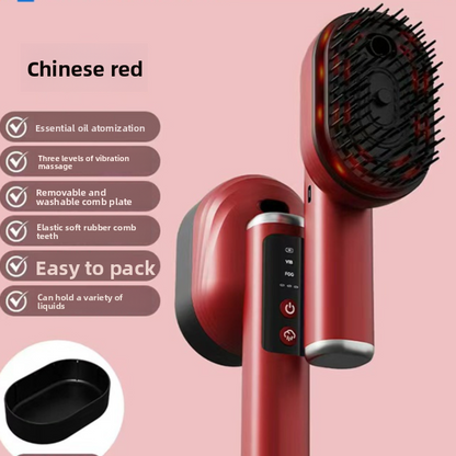 Electric Massage Comb with Spray and Red Light
