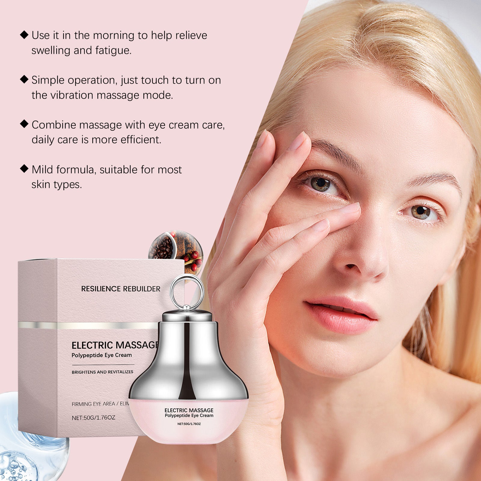 Electric Massage Eye Cream with Hydration and Firming Effects