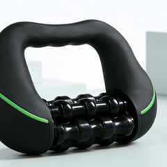 black 8-speed roller massager