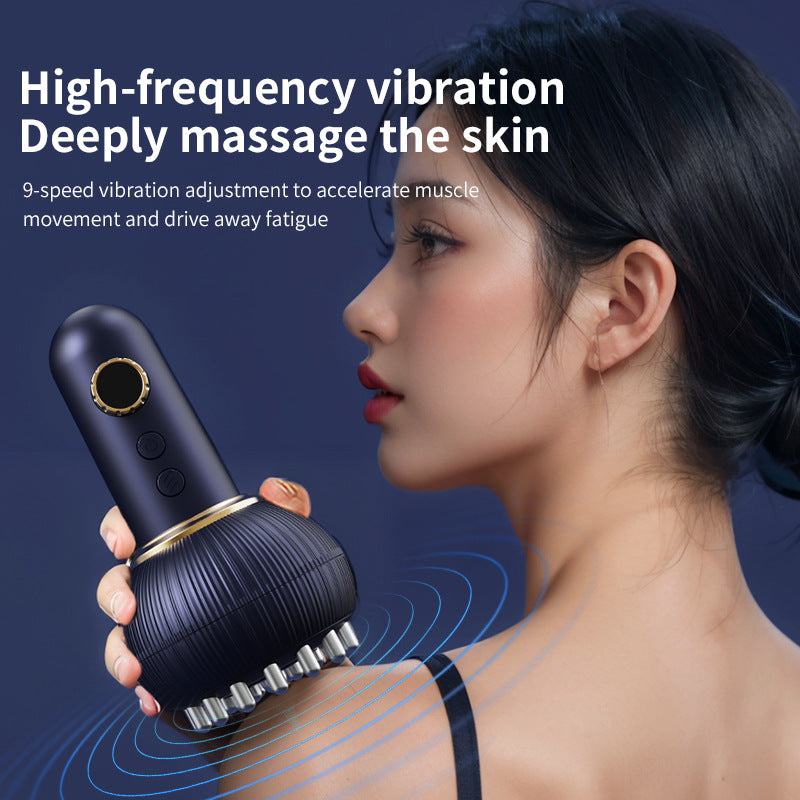 Electric meridian brush gua sha device
