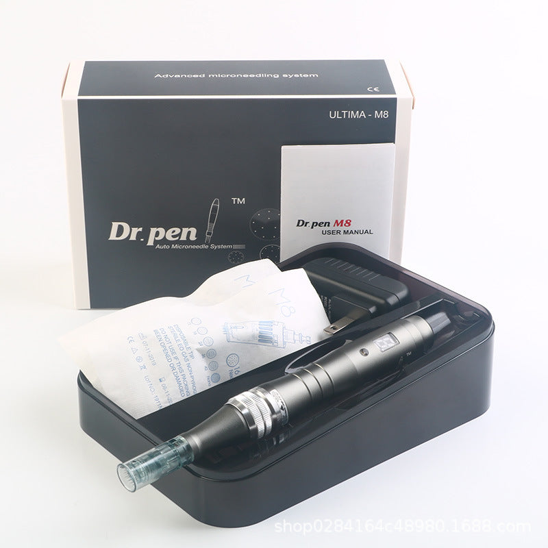 Electric Microneedling Device with 11-Needle Round Crystal 3D Silicone Authentic Product