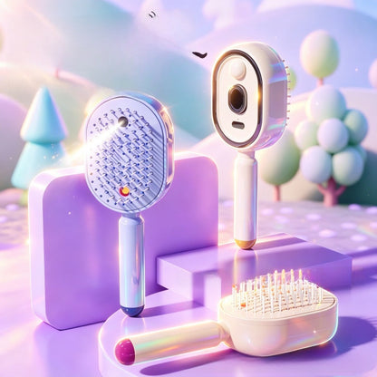 Electric Mist Spray Massage Hair Comb with Essential Oil Atomization