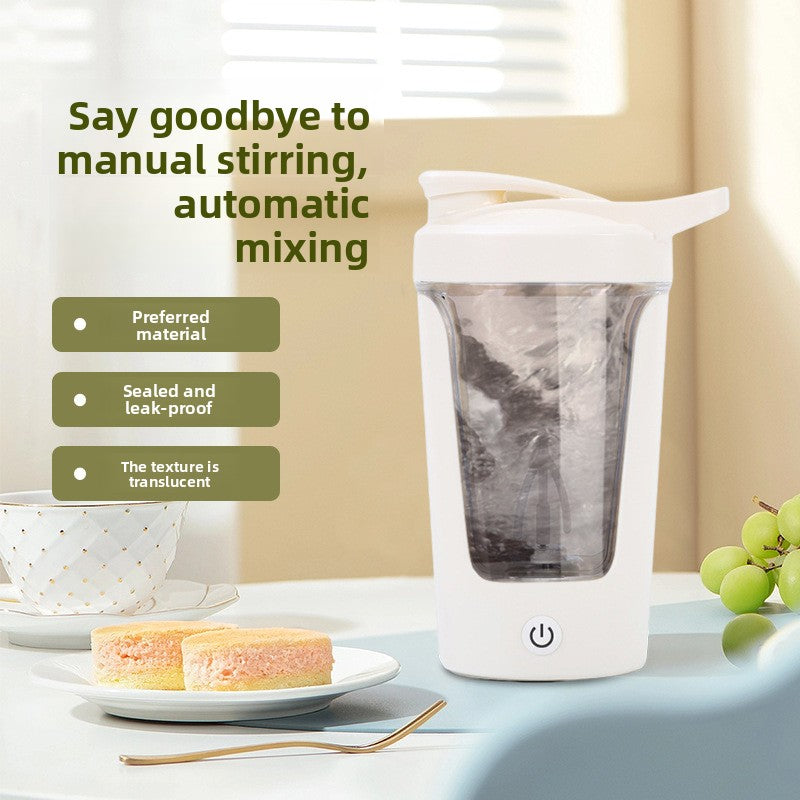 Electric Mixing Cup for Protein Shakes and Coffee