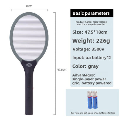 Electric Mosquito Swatter with LED Light