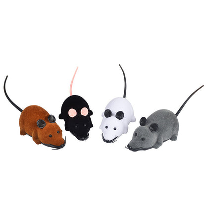 Electric mouse funny cat toy suit