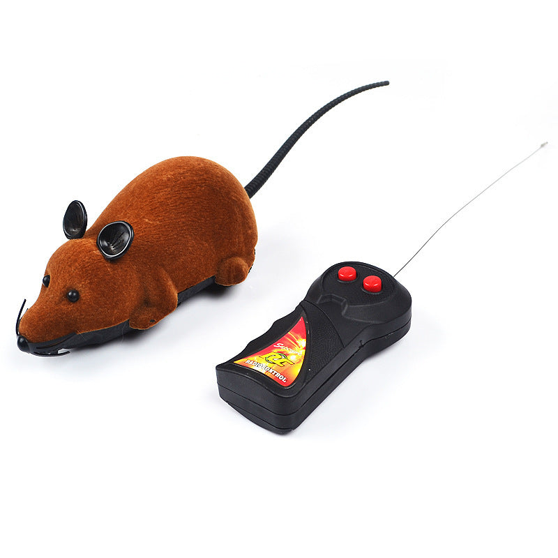 Electric mouse funny cat toy suit