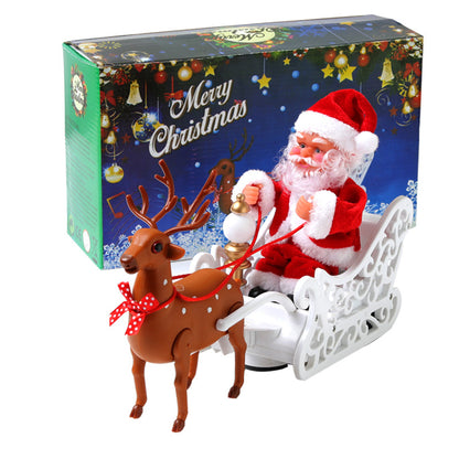Electric Moving Santa Claus Reindeer Christmas Decoration