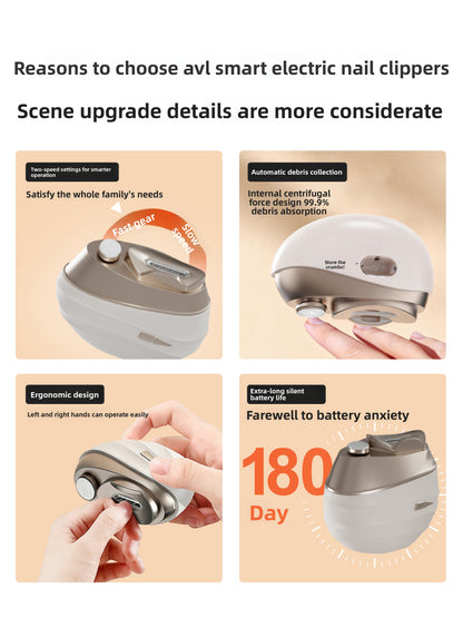 Electric Nail Clipper and Polisher with Sanding Function