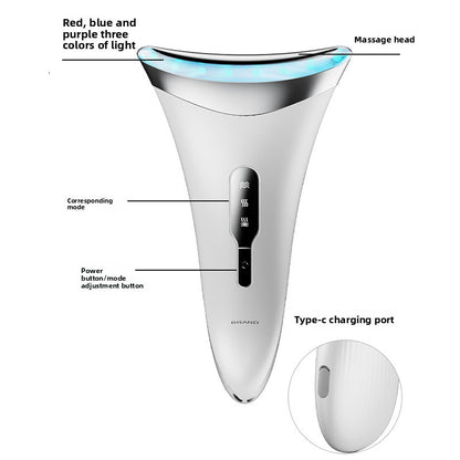 Electric neck wrinkle removal massage device