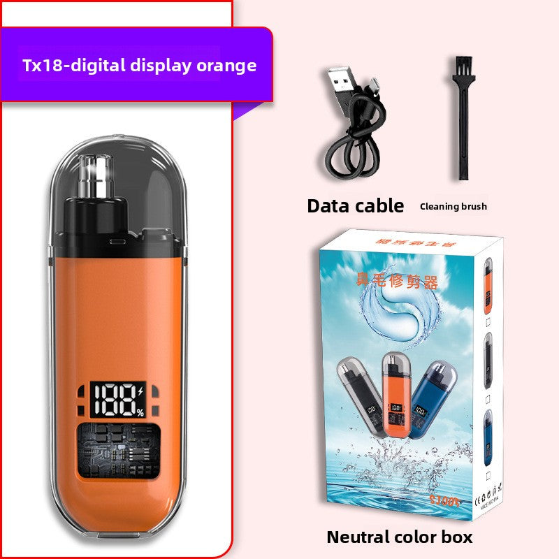 Electric Nose Hair Trimmer Rechargeable USB Waterproof
