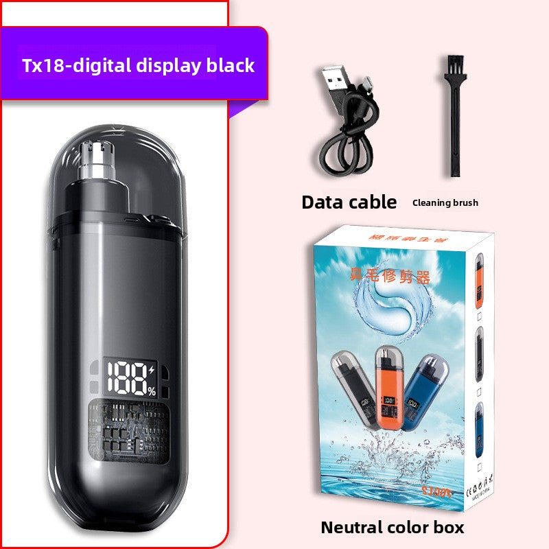 Electric Nose Hair Trimmer Rechargeable USB Waterproof