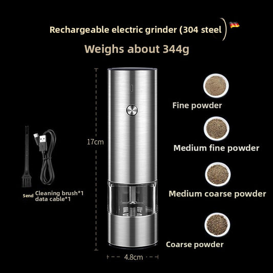 Electric Pepper Grinder with Adjustable Coarseness