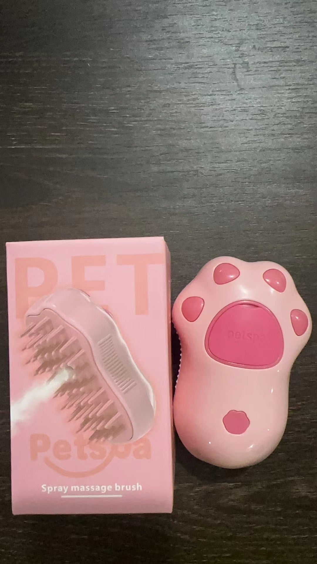 Electric Pet Grooming Spray Brush with Steam Function