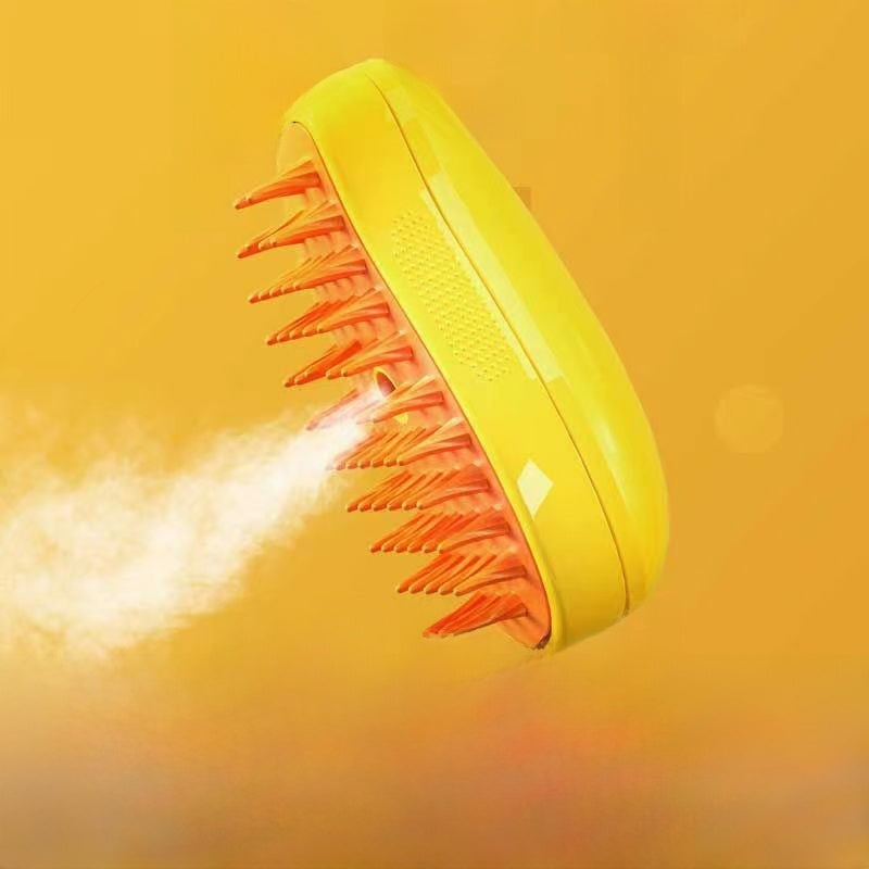 Electric Pet Grooming Spray Brush with Steam Function