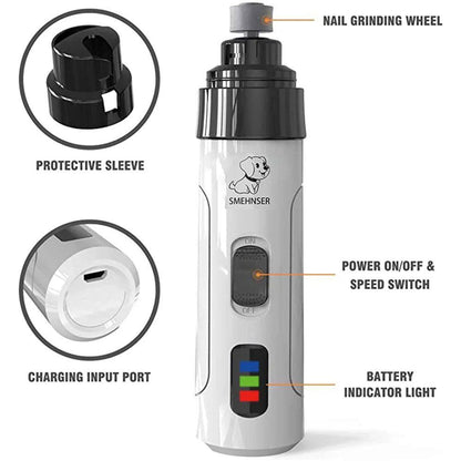 Electric Pet Nail Grinder for Cats and Dogs