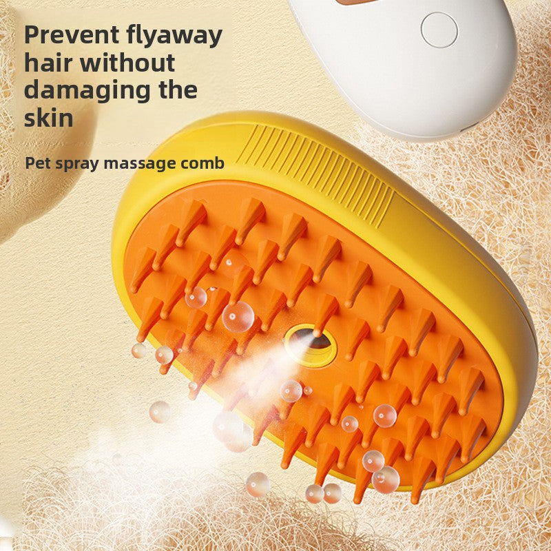 Electric Pet Spray Grooming Brush