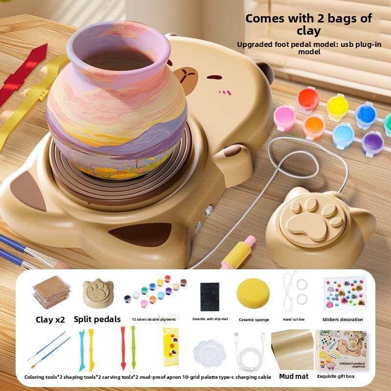 Electric pottery toy
