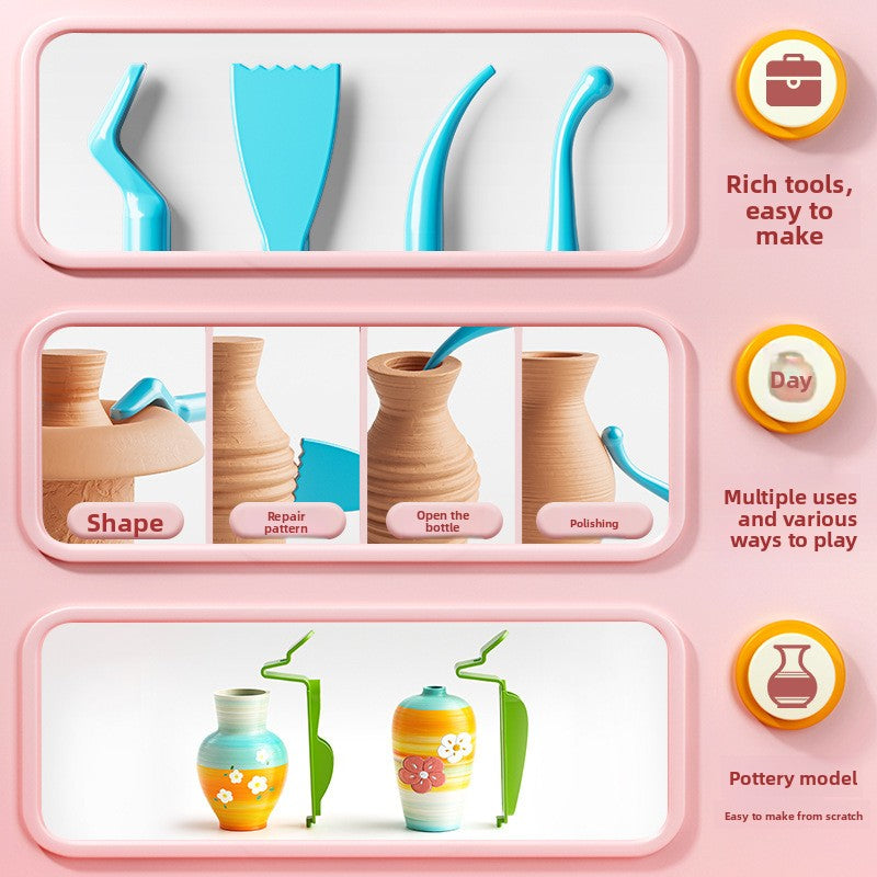 Electric pottery toy set.