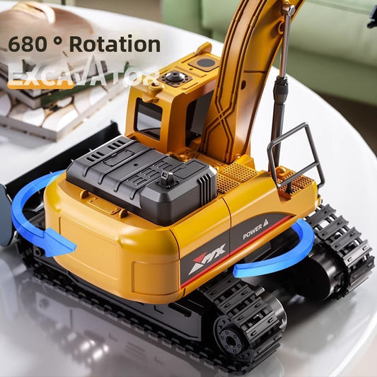 Electric Remote Control Alloy Excavator Toy Car