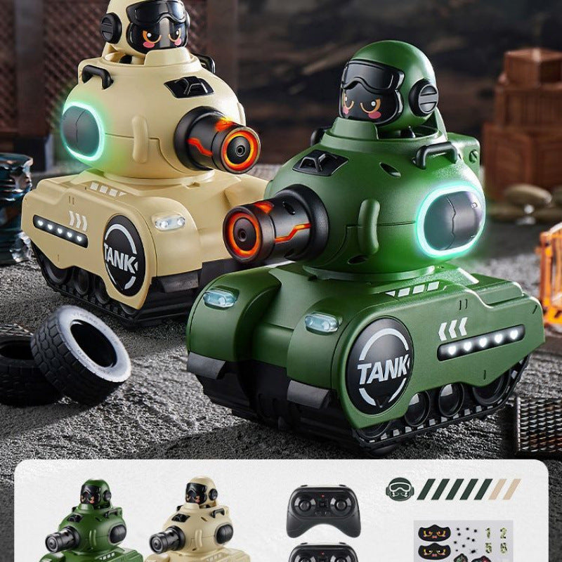 Electric Remote Control Battle Tank with Infrared Drift Function