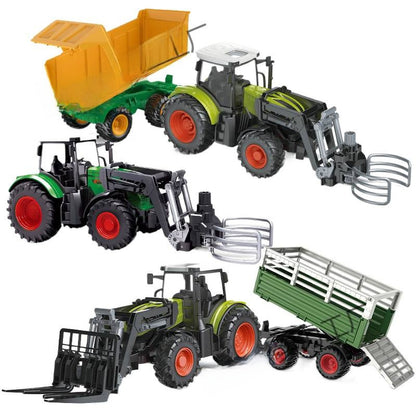 Electric remote-controlled farmer's engineering vehicle