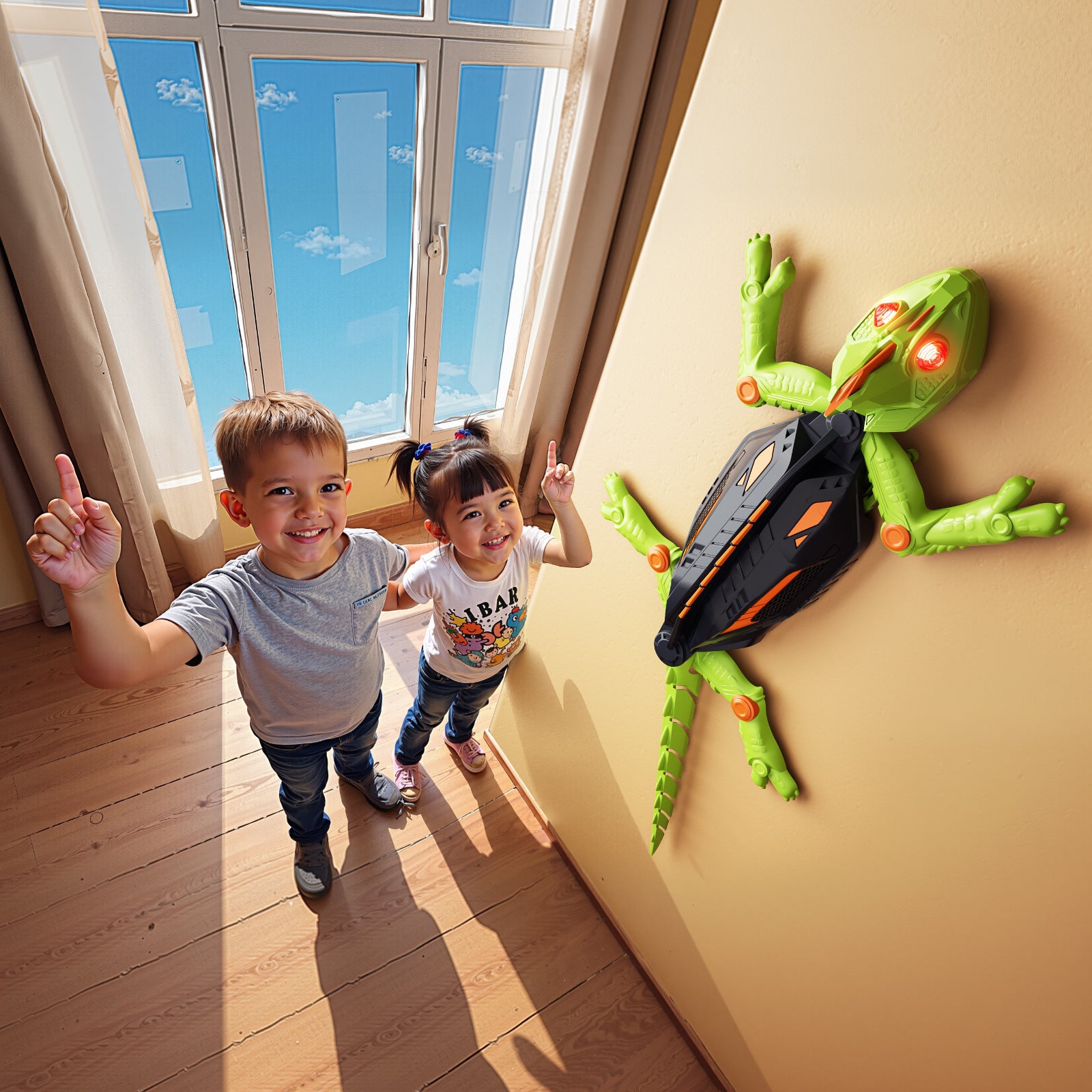 Electric remote-controlled lizard
