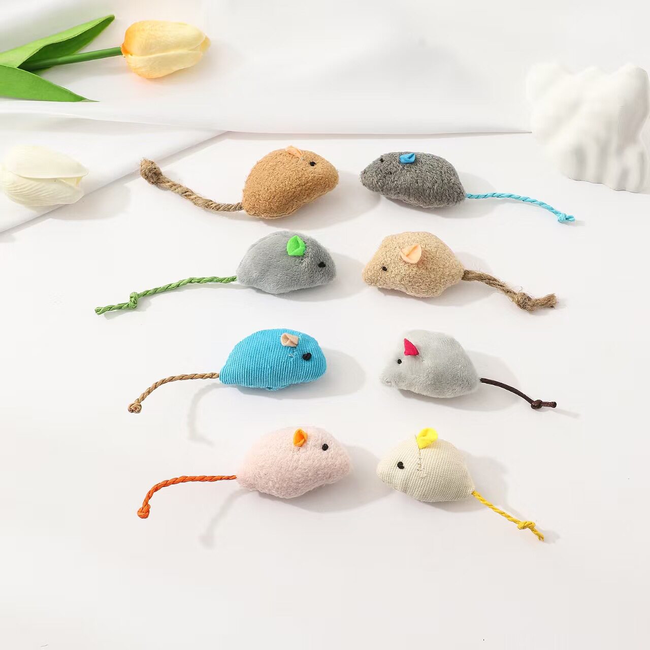 Electric Retractable Door Clip Cat Toy with Elastic Rope