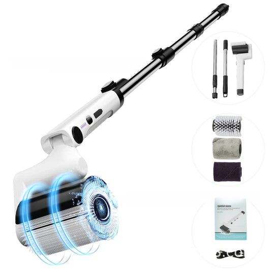 Electric roller brush for cleaning barbecue grills