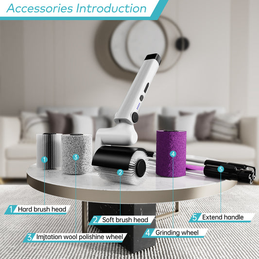 Electric roller brush for cleaning barbecue grills