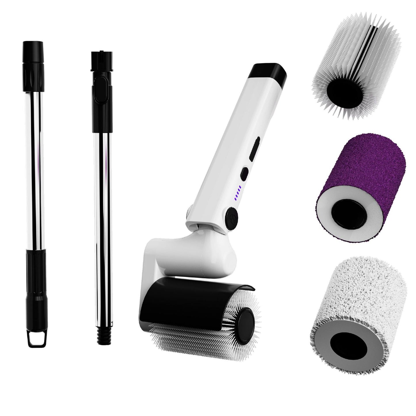 Electric Roller Cleaning Brush with Adjustable Angle