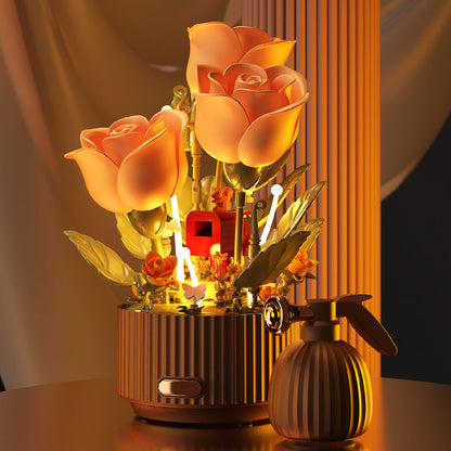 Electric Rose Building Blocks Gift Flower