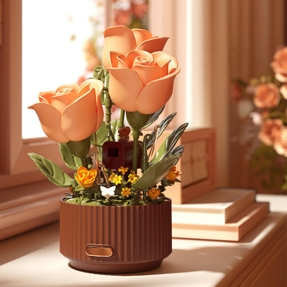 Electric Rose Building Blocks Gift Flower