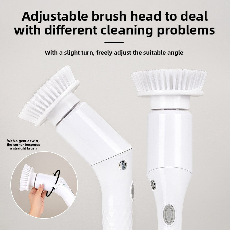 Electric Rotating Cleaning Brush with Multiple Heads
