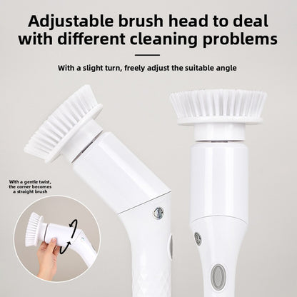 Electric Rotating Cleaning Brush with Multiple Heads